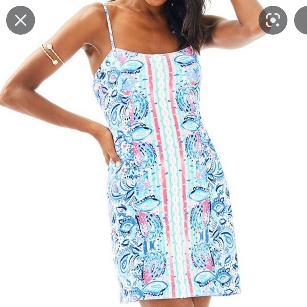 Lilly Pulitzer Shelli Stretch Dress, Stripes & Streamers